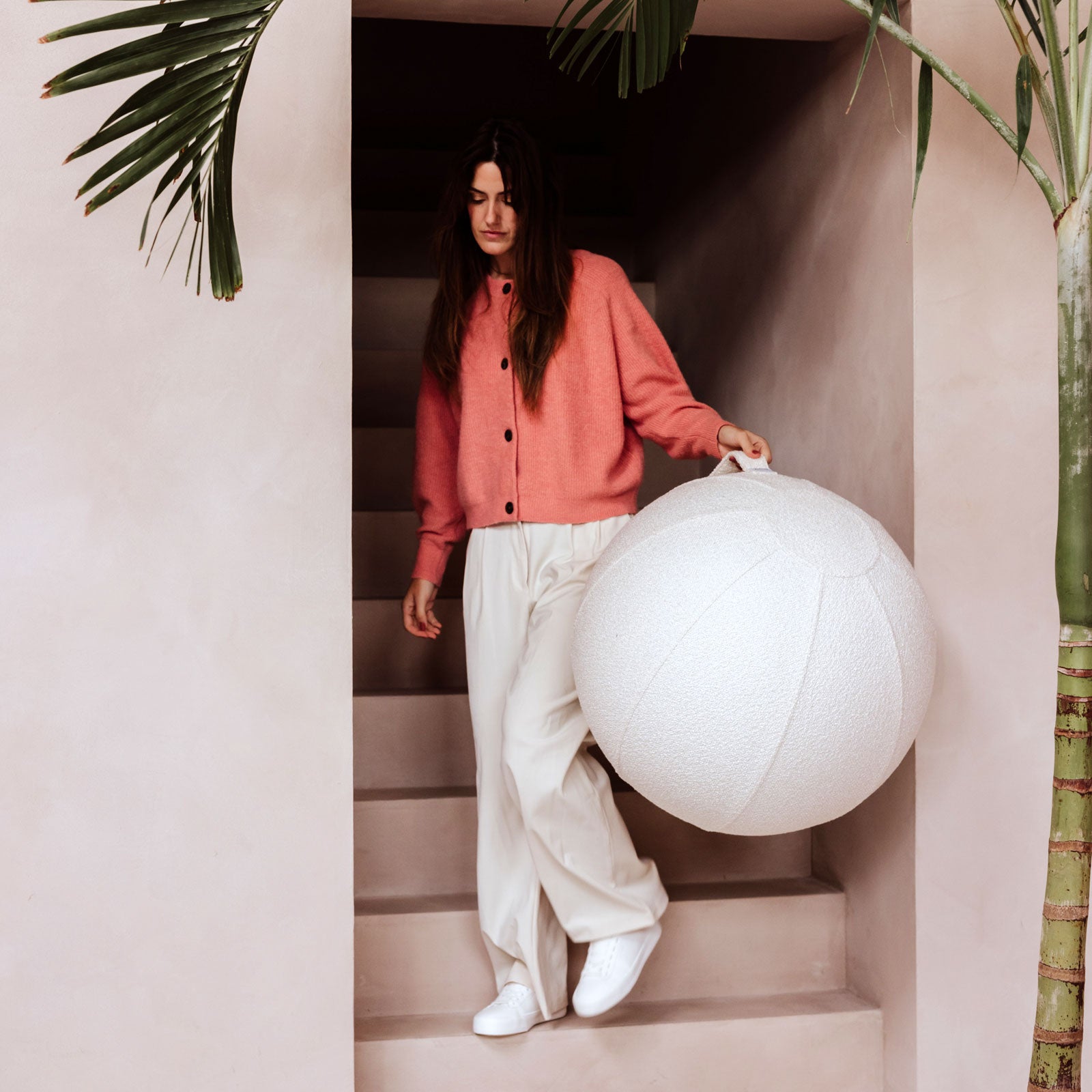 BOL DIVA Bouclé Assis Ball